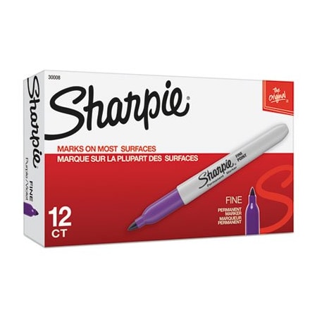 Dymo Purple Permanent Marker, Fine Tip 30008